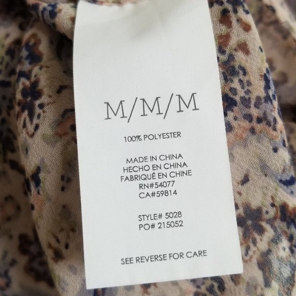 EUC CAbi Sienna Peasant Boho Blouse - Picture 6 of 6